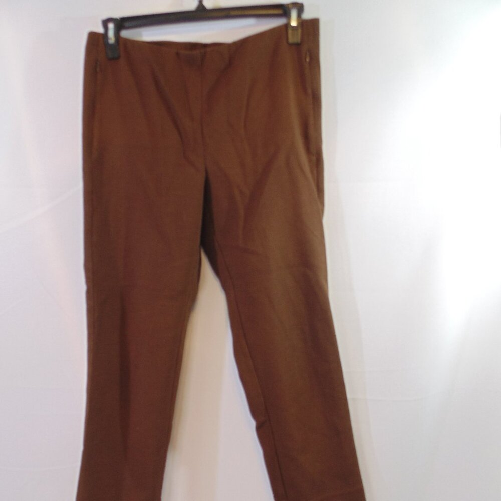 J. Jill Chestnut Brown Cropped Ankle Pants